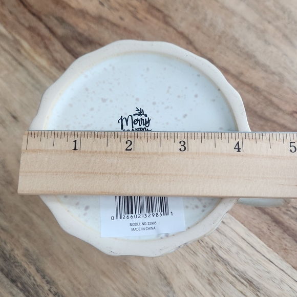 Christmas Tree Shaped Mug Glazed Stoneware Marble Pattern NWT - Picture 12 of 14